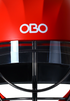 OBO ROBO ABS Helmet (Red) + Blinders